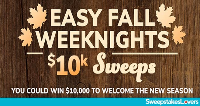 Food Network Easy Fall Weeknights Sweepstakes 2022