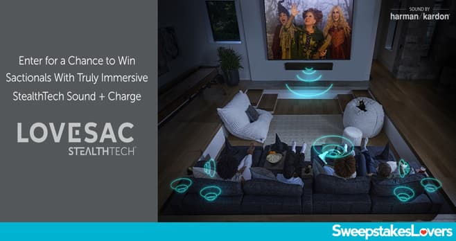 Lovesac StealthTech Watch With Your Witches Ultimate Movie Night Sweepstakes 2022