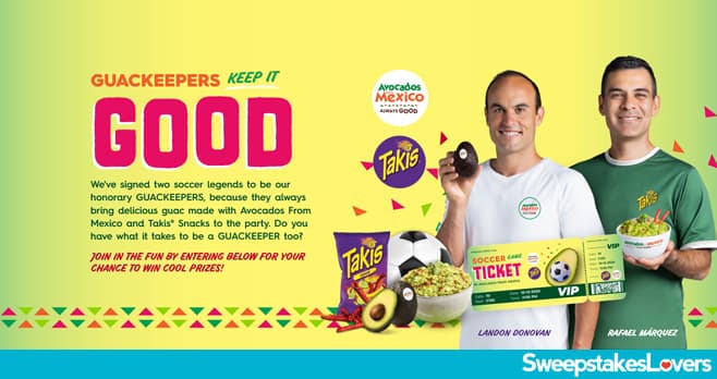 Avocados From Mexico Guackeepers Sweepstakes 2022