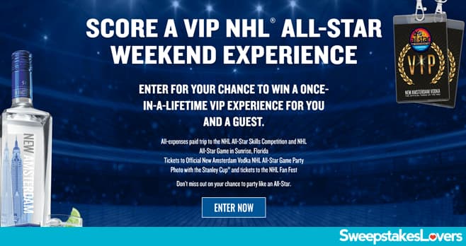 New Amsterdam Vodka NHL Sweepstakes 2022