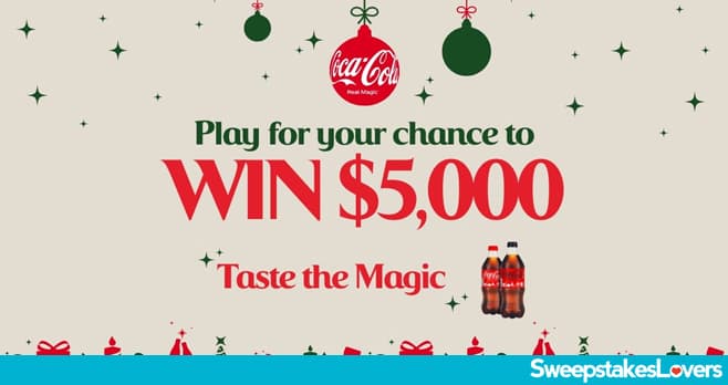 Coca-Cola Taste The Holiday Magic Sweepstakes 2022