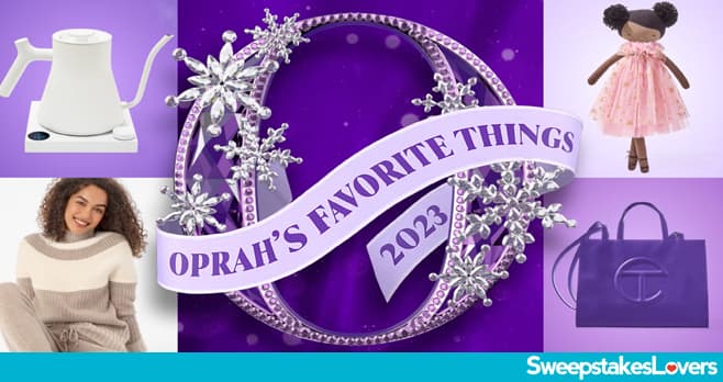 Oprah 12 Days of Christmas Giveaway 2023 (OprahDaily.com/12days-2023)