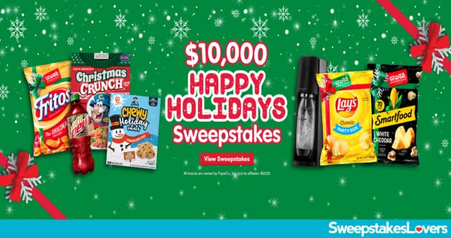 Tasty Rewards $10,000 Happy Holidays Sweepstakes 2022