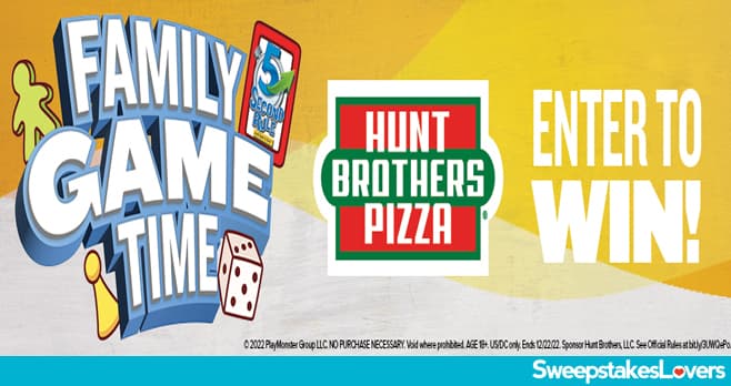 Hunt Brothers Pizza Family Game Time Sweepstakes 2022