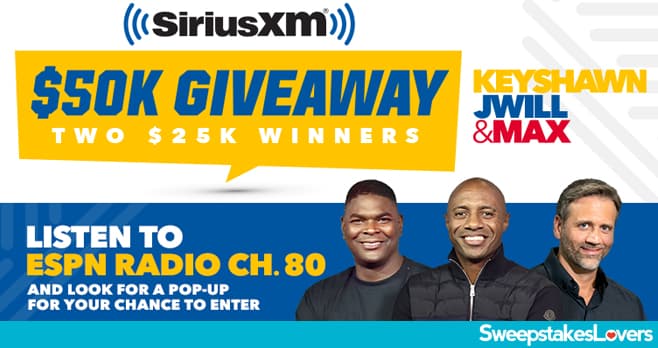 SiriusXM ESPN $50k Giveaway 2022