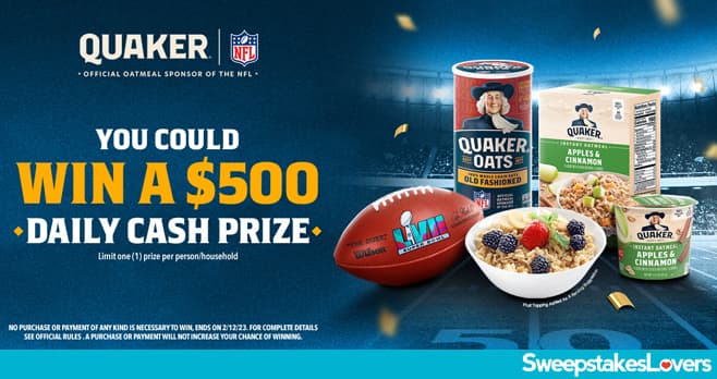 Quaker Daily Touchdown Sweepstakes 2023