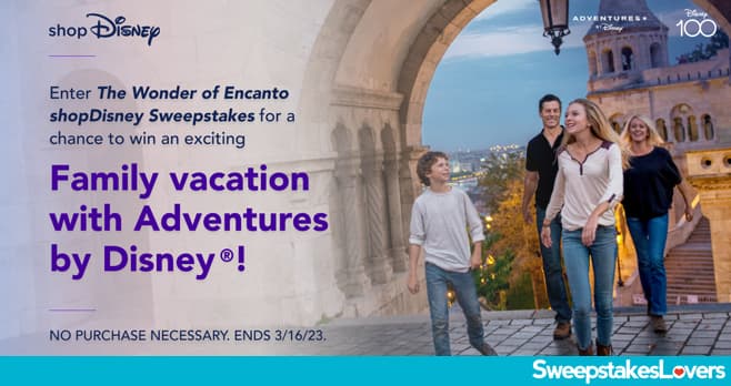 Disney Wonder of Encanto shopDisney Sweepstakes 2023