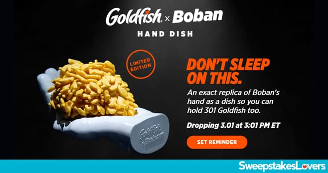 Goldfish Hand Dish Sweepstakes 2023