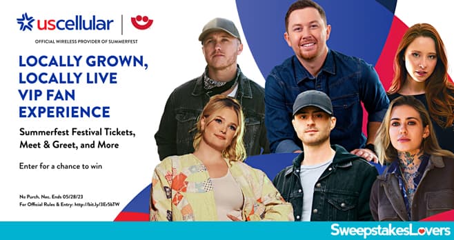 UScellular Locally Grown, Locally Live Summerfest Sweepstakes 2023