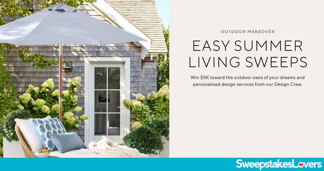 Pottery Barn Easy Summer Living Sweepstakes 2023