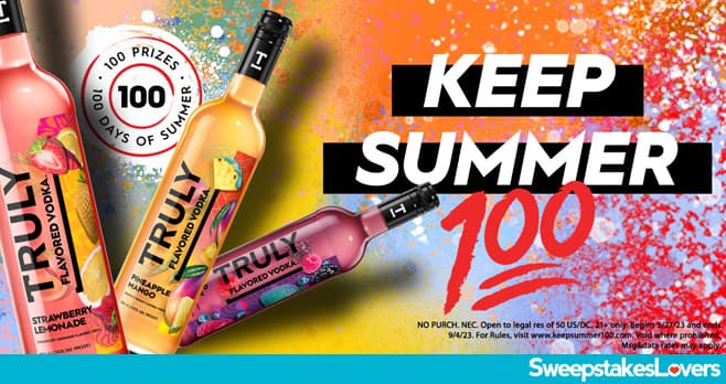 Truly Vodka Keep Summer 100 Instant Win Game 2023