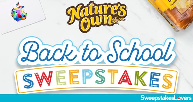 Nature's Own Back To School Sweepstakes 2023
