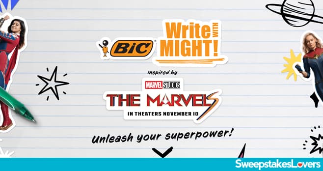 BIC Write With Might Sweepstakes 2023