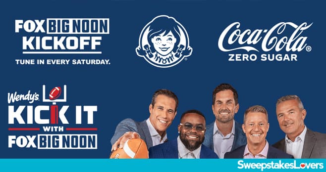 Coca-Cola Wendy's Big Noon Kickoff Sweepstakes & Instant Win Game 2023