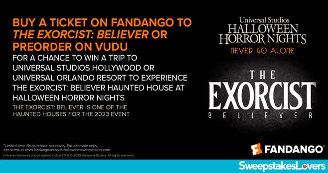 Fandango and Vudu Halloween Sweepstakes 2023