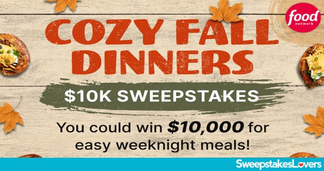 Food Network Cozy Fall Dinners Sweepstakes 2023
