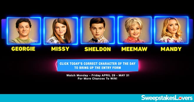Young Sheldon Sweepstakes Word Of The Day 2024