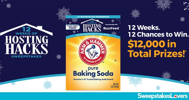 ARM & HAMMER 12 Weeks of Hosting Hacks Sweepstakes 2023