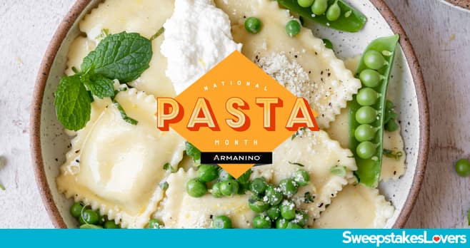Armanino National Pasta Month Sweepstakes 2023