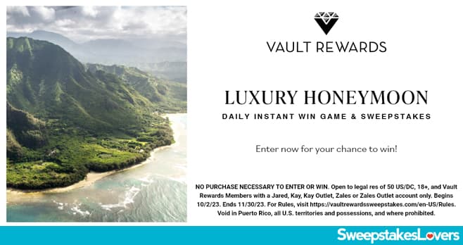 Vault Rewards Honeymoon Daily Instant Win Game and Sweepstakes 2023