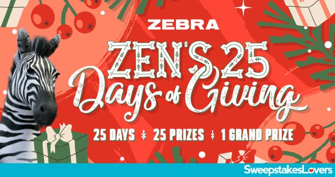 Zebra Pen Zen's 25 Days of Giving Sweepstakes