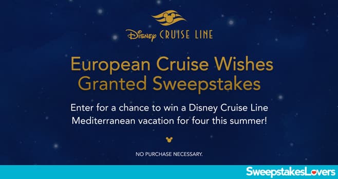 Disney Cruise Line Sweepstakes 2024