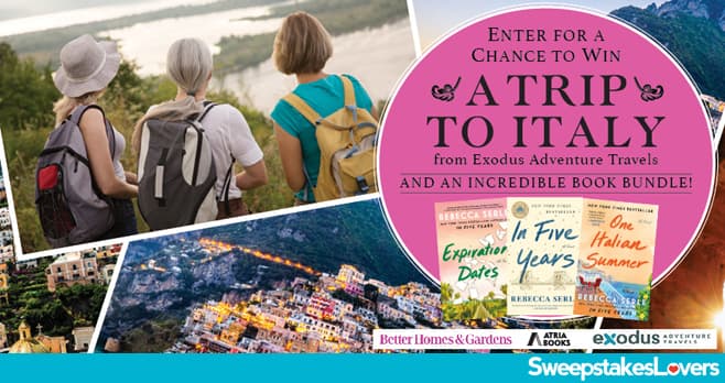 Simon & Schuster Adventure to the Amalfi Coast Sweepstakes 2024