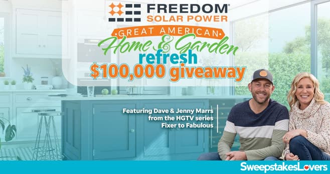 The Great American Home & Garden Refresh $100,000 Giveaway 2024