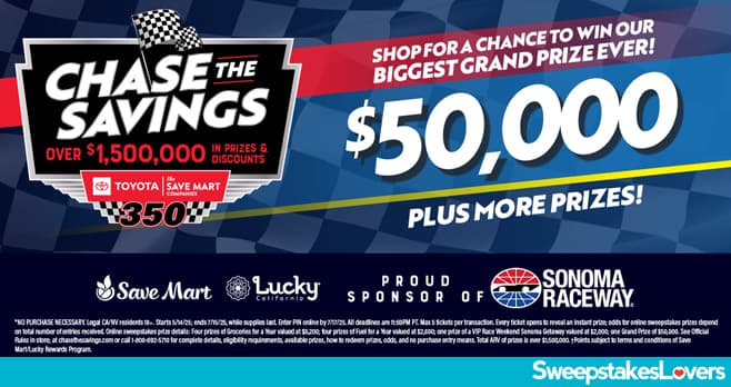 Chase The Savings Sweepstakes 2025 (ChaseTheSavings.com)