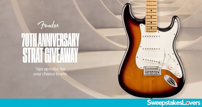 Fender Stratocaster 70th Anniversary Giveaway 2024
