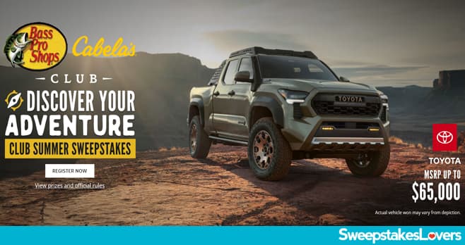 Bass Pro Shops Discover Your Adventure CLUB Summer Sweepstakes 2024
