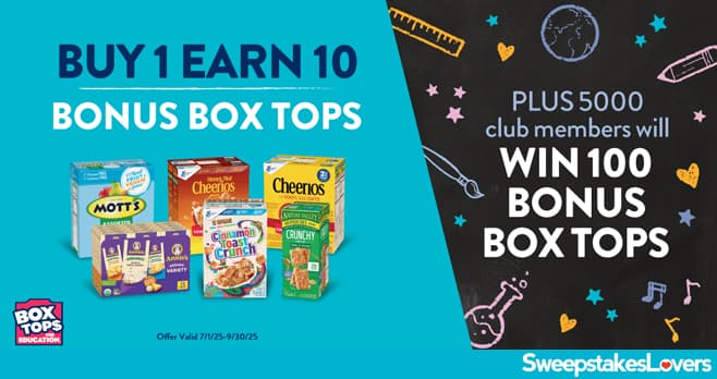 Costco Inspire Box Tops for Education Back To School Sweepstakes 2025