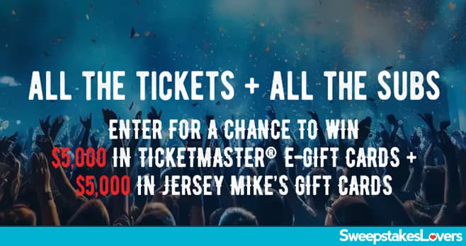 Jersey Mike's Tickets & Subs Sweepstakes 2025