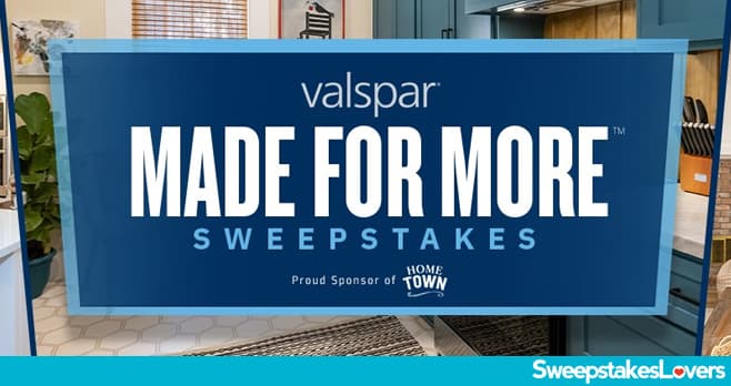 HGTV Valspar Made For More Sweepstakes 2026 (HGTV.com/ValsparMadeForMoreSweeps)