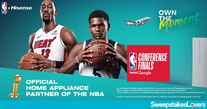 Hisense NBA Conference Finals Sweepstakes 2025 (WinWithHisense.com)