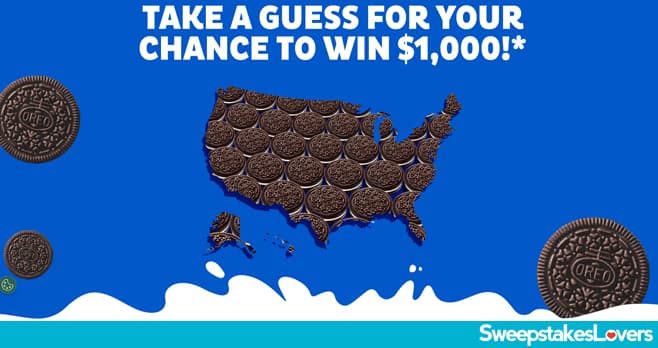 OREO U.S. Land Mass Sweepstakes 2025 (OREO.com/PlayfulSweeps)