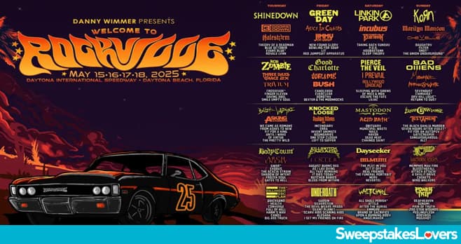 Sirius XM Rockville Contest 2025 (SiriusXM.com/Rockville2025)