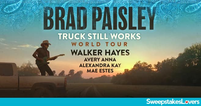 SiriusXM Brad Paisley Truck Still Works Tour Sweepstakes 2025