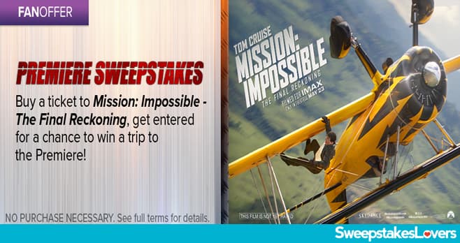 Fandango Mission Monday Premiere Sweepstakes 2025