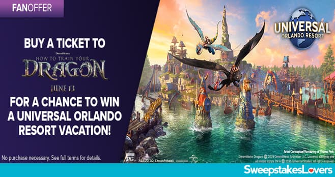 Fandango Universal Epic Universe Sweepstakes 2025