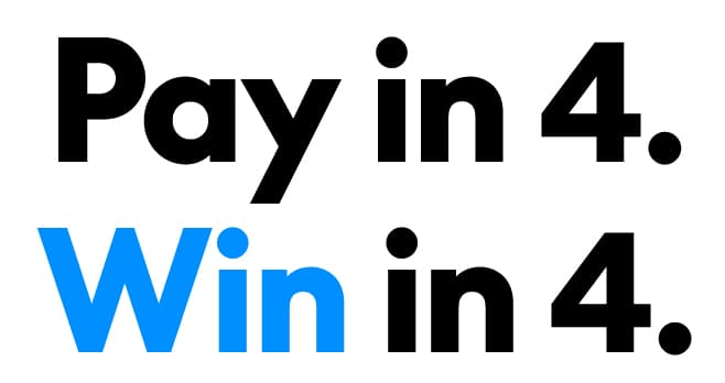 Paypal Pay in 4 Win in 4 Sweepstakes 2025