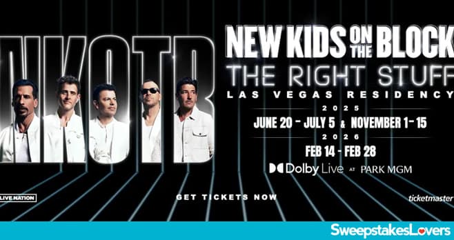 SiriusXM New Kids On The Block Sweepstakes 2025 (SiriusXM.com/Sweepstakes)