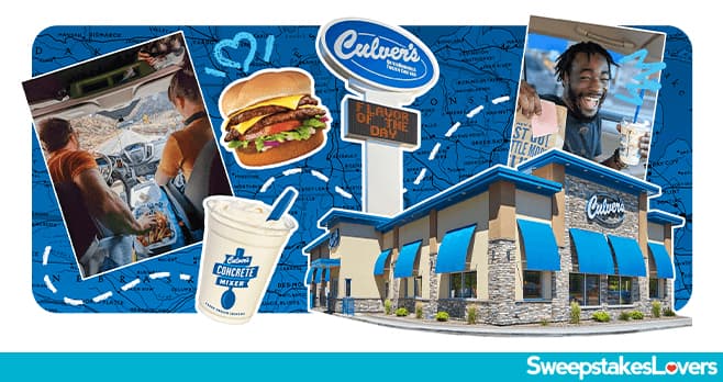 Culver's Road Trip Sweepstakes 2025 (CulversRoadTripSweepstakes.com)