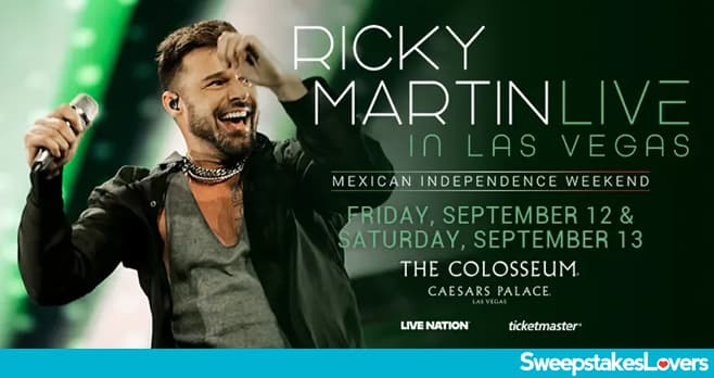 SiriusXM Ricky Martin Sweepstakes 2025 (SiriusXM.com/Sweepstakes)