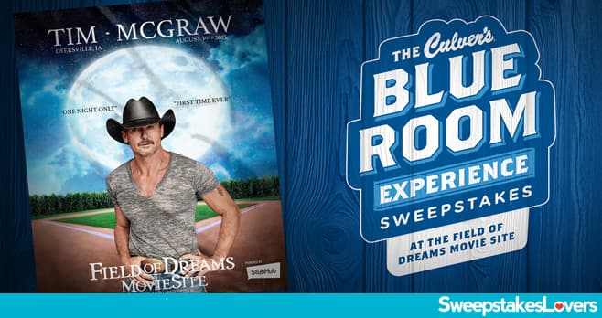 Culver's Blue Room Experience Sweepstakes 2025