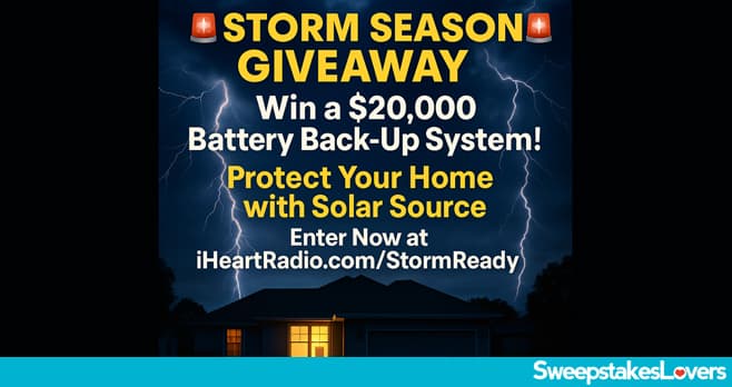 iHeartRadio Solar Source Battery Back Up Giveaway 2025