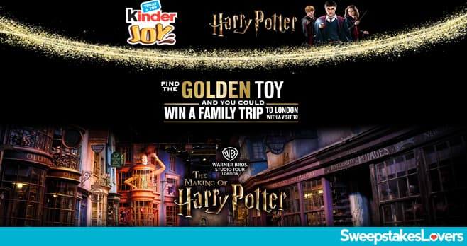 Kinder Golden Harry Potter Toy Sweepstakes 2025 (KinderSweeps.com)