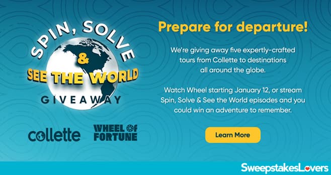 Wheel Of Fortune Spin, Solve & See The World Giveaway 2025