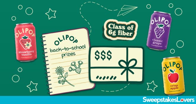 OLIPOP Back To School Giveaway 2026 (OlipopFiberSchool.com)