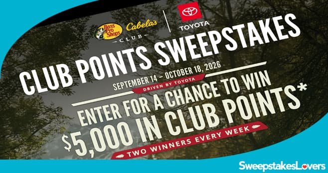 Bass Pro Shops CLUB Points Sweepstakes 2026
